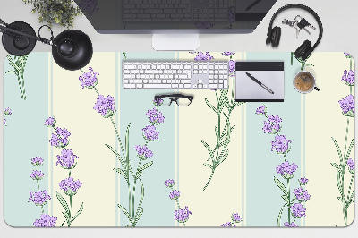 Full desk mat lavender flowers