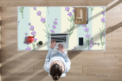 Full desk mat lavender flowers