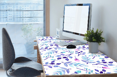 Full desk pad purple twigs