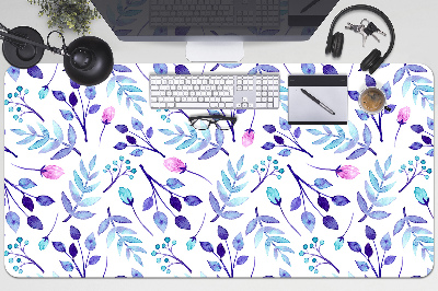 Full desk pad purple twigs