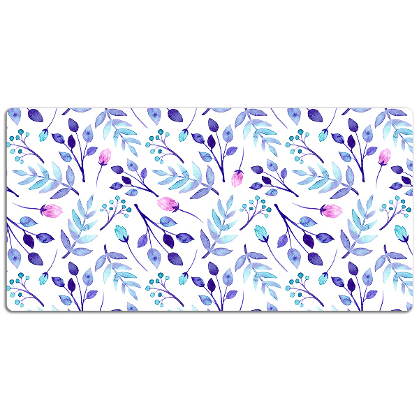 Full desk pad purple twigs