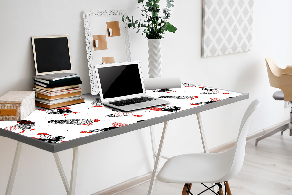 Full desk protector geometry roosters
