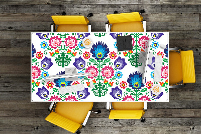 Large desk mat for children folk pattern