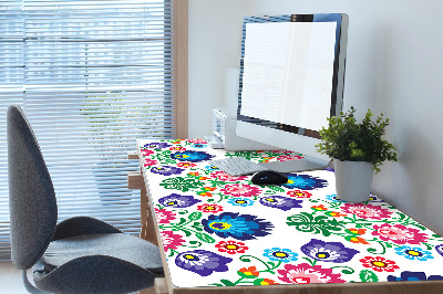 Large desk mat for children folk pattern