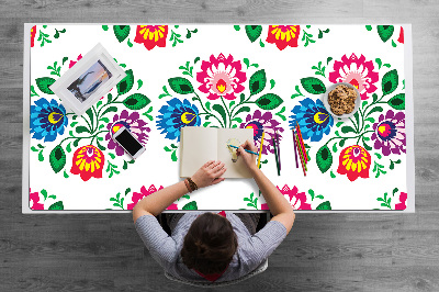 Desk mat Flowers folk style