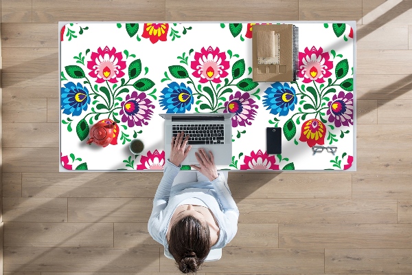 Desk mat Flowers folk style