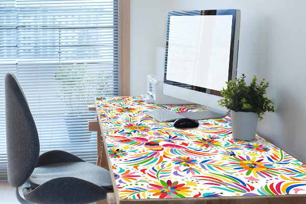 Large desk mat for children birds
