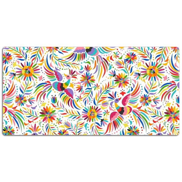 Large desk mat for children birds