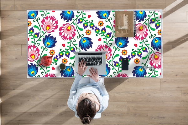 Large desk mat for children Polish folk
