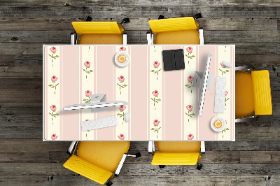 Large desk mat for children Roses