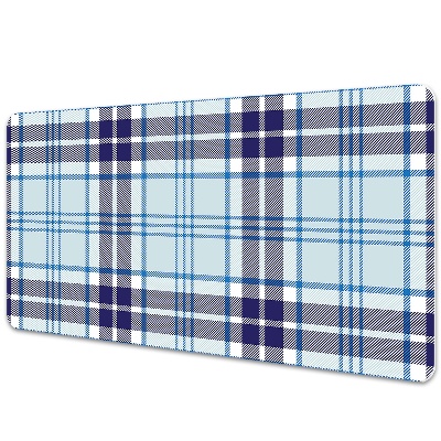 Large desk mat table protector Tartan