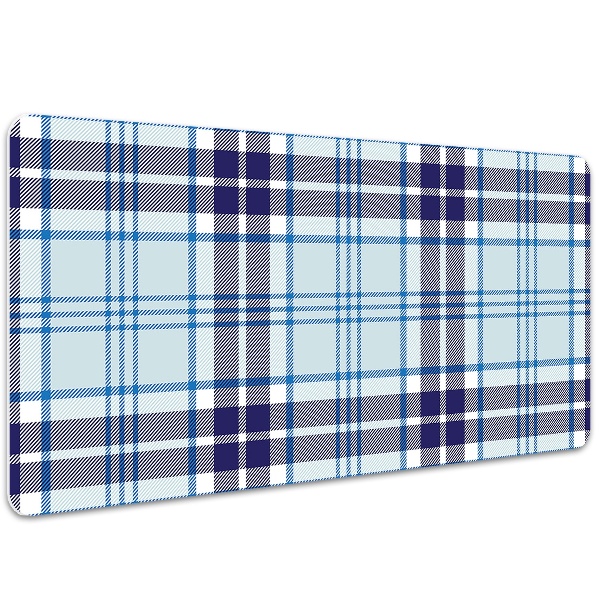 Large desk mat table protector Tartan