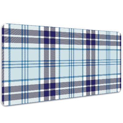 Large desk mat table protector Tartan