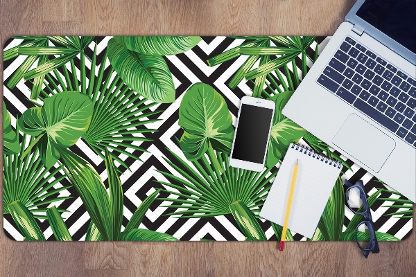 Full desk pad tropical leaves