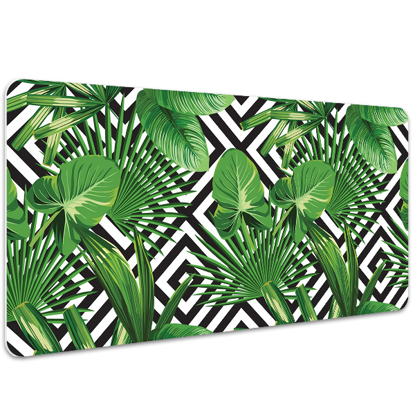 Full desk pad tropical leaves
