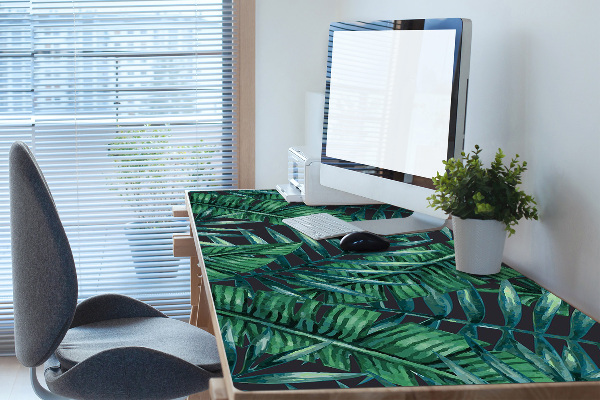 Full desk pad tropical leaves