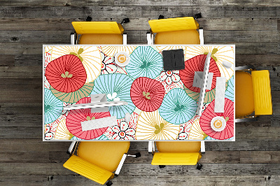 Full desk mat flowery pattern