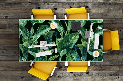 Full desk pad tropical leaves