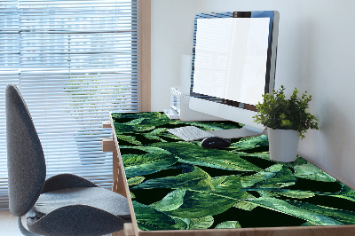 Full desk pad tropical leaves