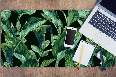 Full desk pad tropical leaves