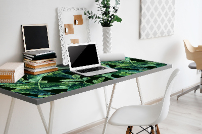 Full desk pad tropical leaves