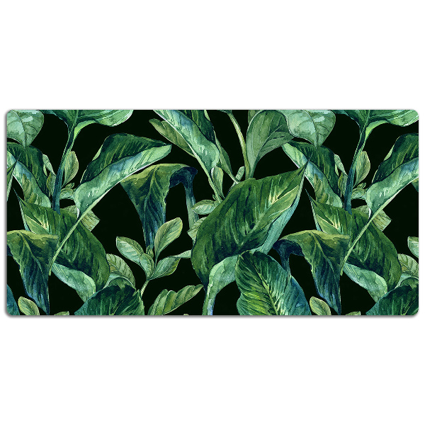 Full desk pad tropical leaves