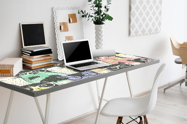 Large desk mat for children Cats