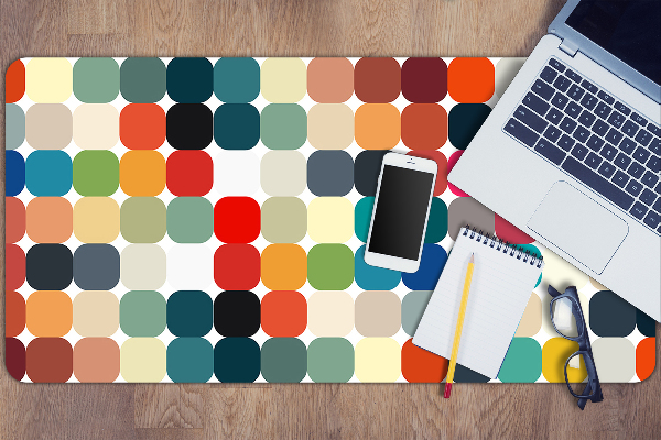 Full desk pad geometric pattern