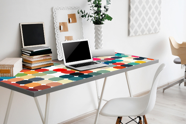 Full desk pad geometric pattern