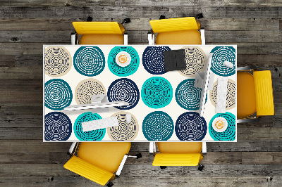 Full desk pad abstract circles