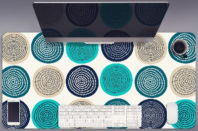 Full desk pad abstract circles