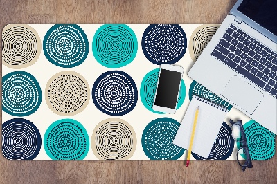 Full desk pad abstract circles