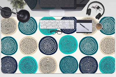 Full desk pad abstract circles