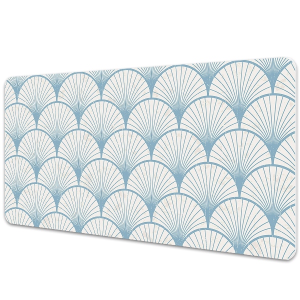 Full desk pad retro scallops