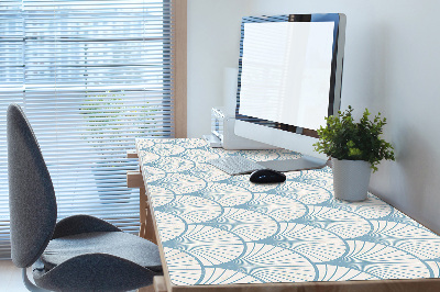 Full desk pad retro scallops