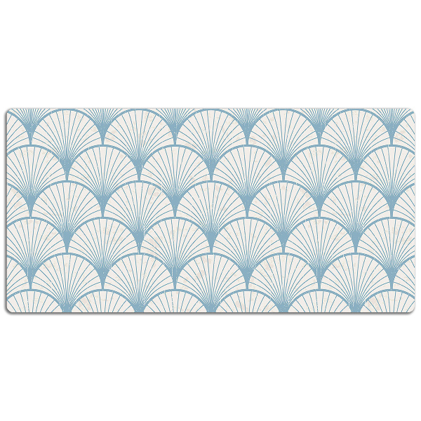 Full desk pad retro scallops