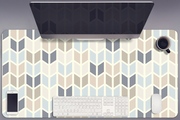Full desk protector geometric texture