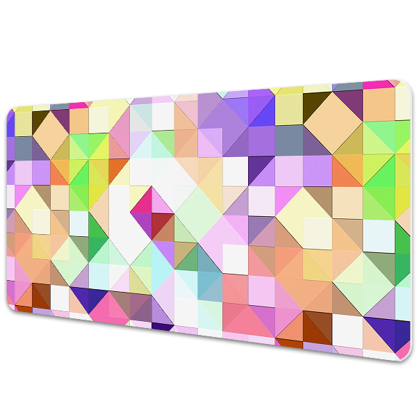 Full desk protector colorful mosaic