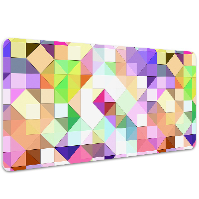 Full desk protector colorful mosaic