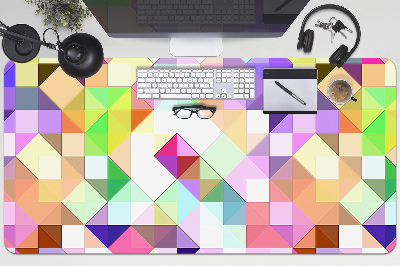 Full desk protector colorful mosaic