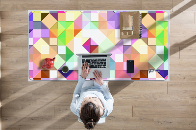 Full desk protector colorful mosaic