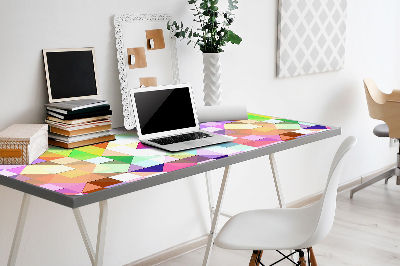 Full desk protector colorful mosaic