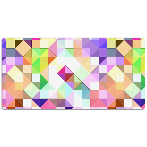 Full desk protector colorful mosaic