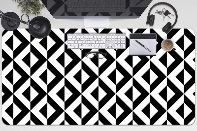 Desk mat geometric illusion