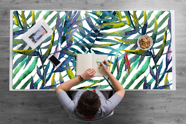 Full desk pad exotic leaves