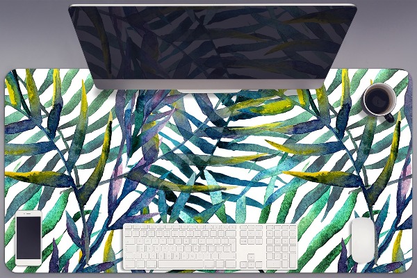 Full desk pad exotic leaves