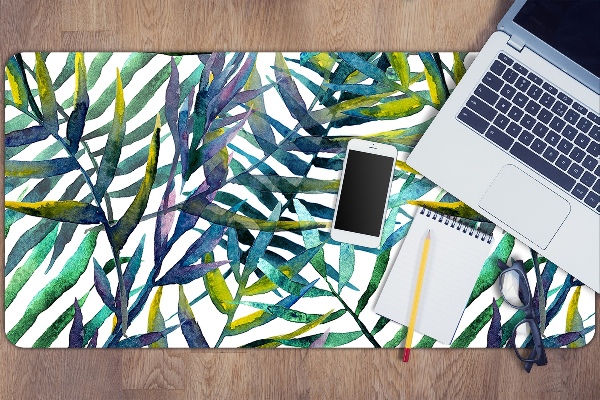 Full desk pad exotic leaves