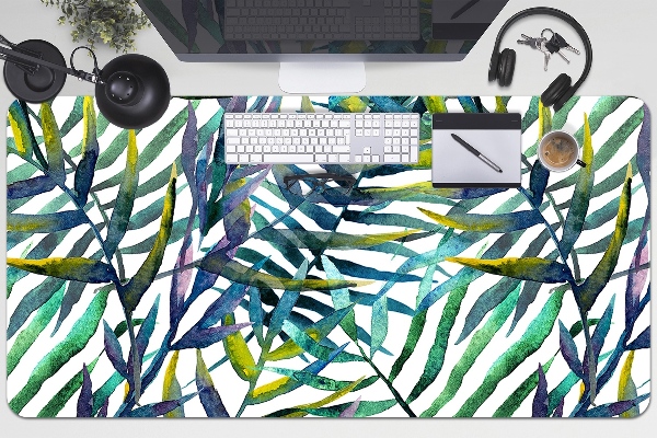 Full desk pad exotic leaves