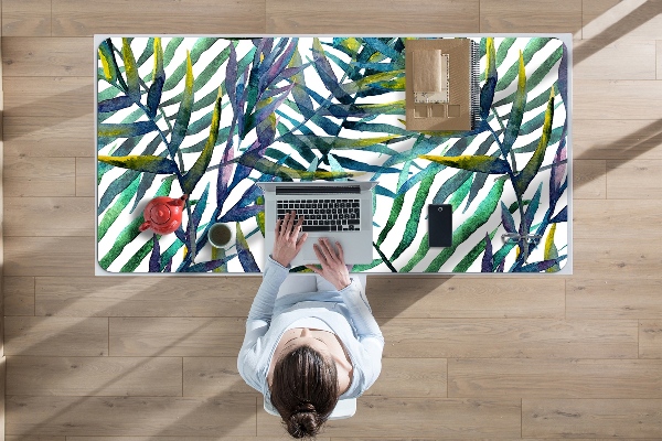 Full desk pad exotic leaves