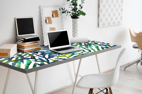 Full desk pad exotic leaves